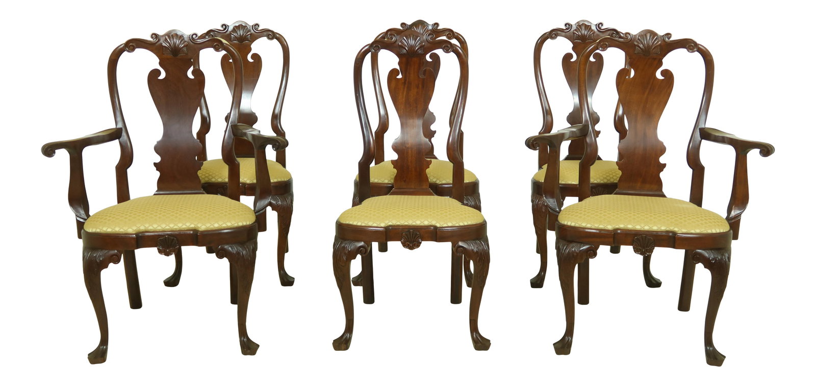 Set of 6 Stickley Colonial Williamsburg Mahogany Dining Chairs: Set of 6 Stickley Colonial Williamsburg Mahogany Dining Chairs This exquisite set of 6 dining room chairs from the Colonial Williamsburg Collection showcases the timeless Philadelphia Queen Anne style