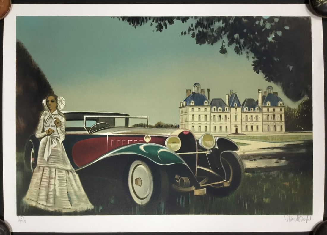 Robert Vernet Bonfort Chateau Limited Edition Signed Lithograph #183: Robert Vernet Bonfort Chateau Limited Edition Signed Lithograph #183 This stunning lithograph titled "Chateau" by artist Robert Vernet Bonfort is a must-have for art enthusiasts. Created in 1980, this