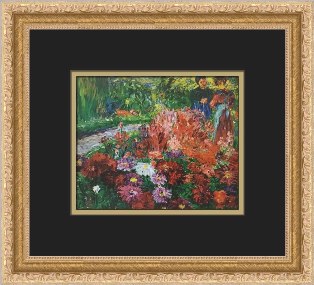 Emil Nolde Flower Garden Custom Framed Print 12x13 Expressionism: Emil Nolde Flower Garden Custom Framed Print 12x13 Expressionism This beautiful custom framed print titled 'Flower Garden' by Emil Nolde showcases a stunning expressionism impressionism style. Created
