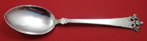 Th Olsens Anitra .830 Silver Serving Spoon 7 7/8 inches: Th Olsens Anitra .830 Silver Serving Spoon 7 7/8 inches Introducing the Anitra Serving Spoon by Th. Olsens, a stunning piece crafted from .830 silver. This elegant spoon measures 7 7/8 inches and feat