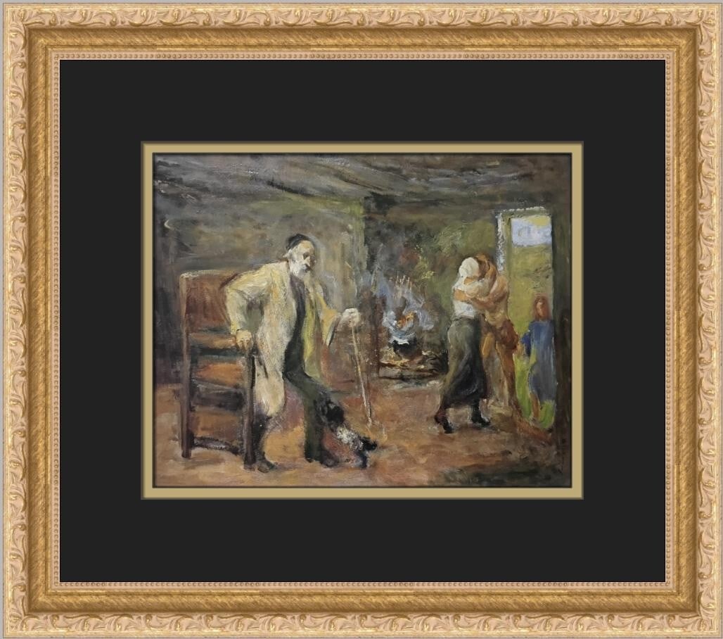 Max Liebermann The Return of Tobias Custom Framed Art Print: Max Liebermann The Return of Tobias Custom Framed Art Print Enjoy a stunning representation of Max Liebermann's artistry with this custom framed print of "The Return of Tobias." This medium-sized artw