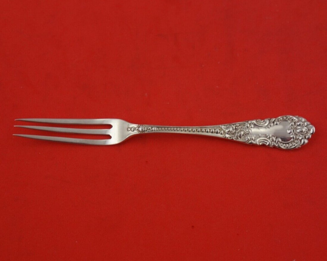 Knowles Mauser Apollo Sterling Silver Strawberry Fork 4 3/8 Inch Unmonogrammed: Knowles Mauser Apollo Sterling Silver Strawberry Fork 4 3/8 Inch Unmonogrammed This exquisite sterling silver strawberry fork features the elegant Apollo pattern by Knowles and Mauser. Measuring 4 3/8