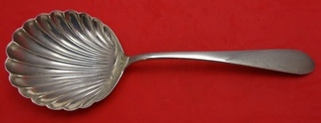 Kirk-Stieff Wadefield Sterling Silver Berry Spoon Shell 9 1/4 Inch: Kirk-Stieff Wadefield Sterling Silver Berry Spoon Shell 9 1/4 Inch This exquisite Wadefield by Kirk-Stieff Berry Spoon features a stunning shell design and is crafted from high-quality sterling silver