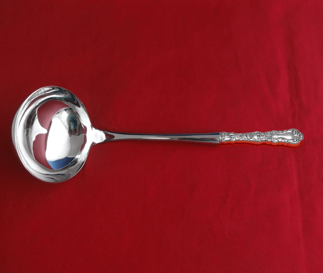 Gorham Imperial Chrysanthemum Sterling Silver Soup Ladle 10 1/2 in Custom Design: Gorham Imperial Chrysanthemum Sterling Silver Soup Ladle 10 1/2 in Custom Design This stunning Imperial Chrysanthemum soup ladle by Gorham is crafted from high-quality sterling silver and features a c