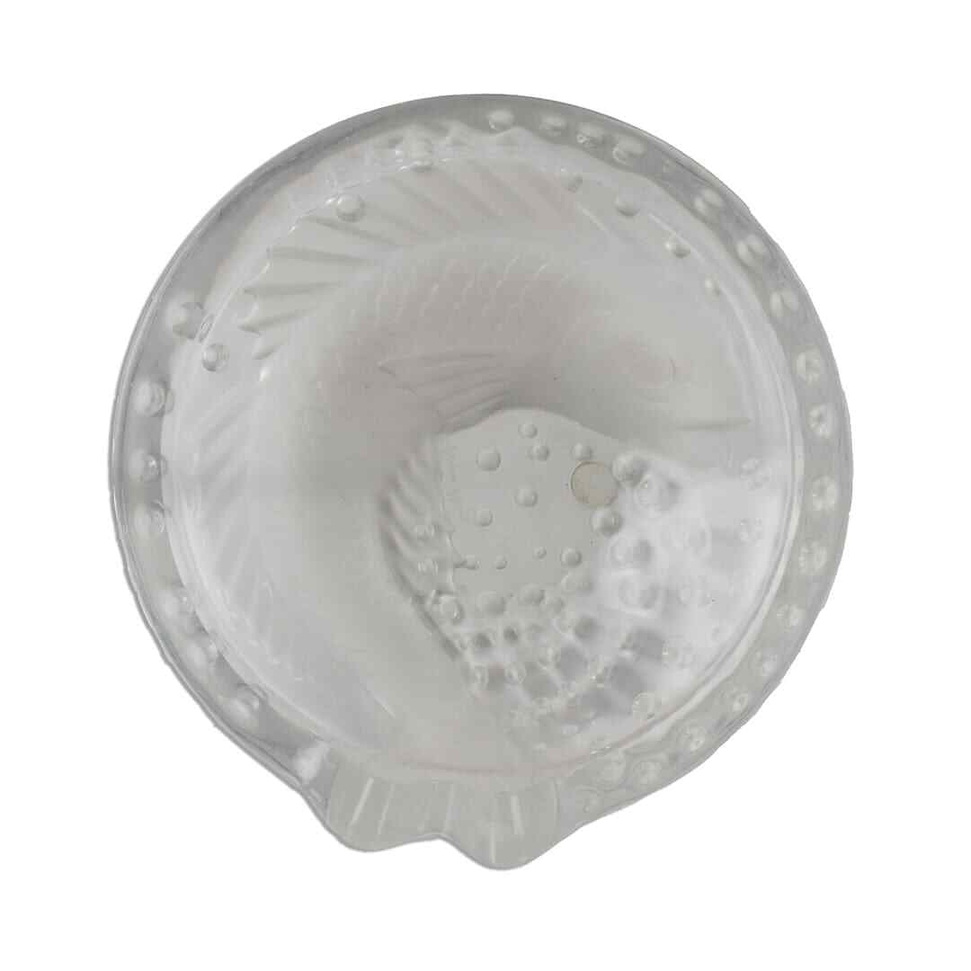 Lalique Koi Fish Crystal Candy Dish Signed Concarneau: Lalique Koi Fish Crystal Candy Dish Signed Concarneau This exquisite Lalique Koi Fish Concarneau Ashtray or Candy Dish showcases the elegance of crystal art with its stunning animal theme design. Craf