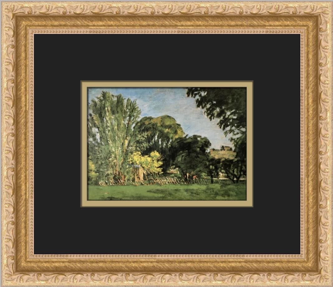Paul Cezanne Trees in the Jas De Bouffan Custom Framed Print 12x11: Paul Cezanne Trees in the Jas De Bouffan Custom Framed Print 12x11 Experience the beauty of Paul Cezanne's "Trees in the Jas De Bouffan" with this stunning custom framed print. Created in the year 200
