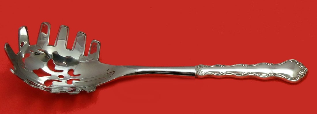 Reed and Barton Tara Sterling Silver Custom Pasta Server 11 Inch: Reed and Barton Tara Sterling Silver Custom Pasta Server 11 Inch Serve your favorite pasta dishes with elegance using this exquisite 11" Pasta Server from the Tara pattern by Reed and Barton. Crafted