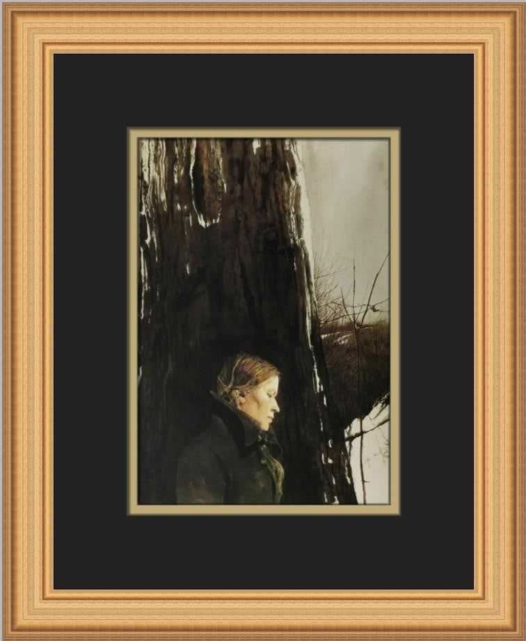 Andrew Wyeth Helga Refuge Custom Framed Print 1987 Art: Andrew Wyeth Helga Refuge Custom Framed Print 1987 Art This exquisite custom framed print titled "Refuge" by renowned artist Andrew Wyeth showcases the artist's mastery in the realism regionalist styl
