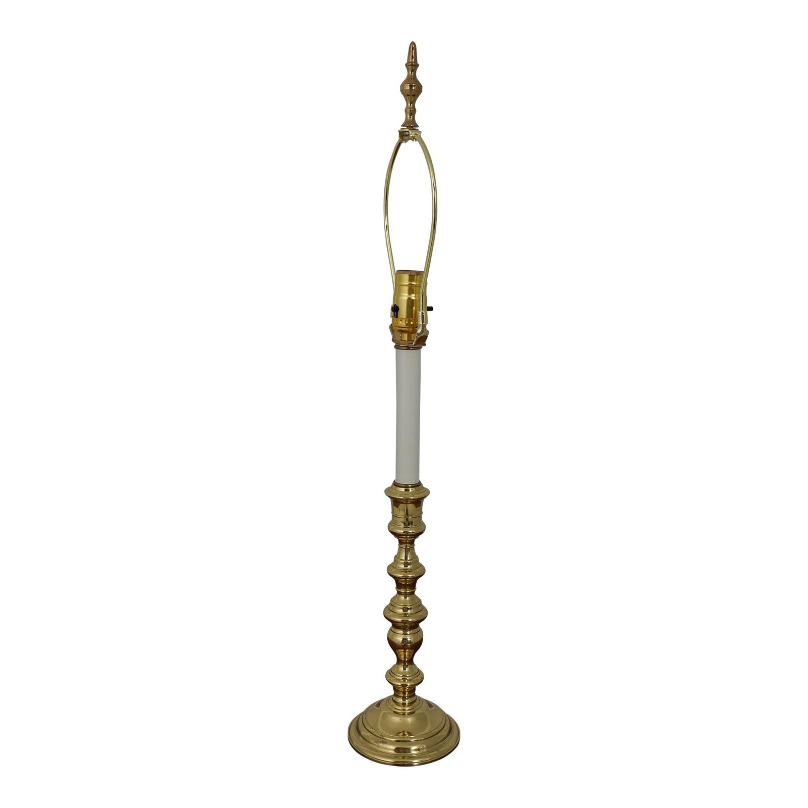 Colonial Williamsburg Solid Brass Table Lamp 28 Inch Traditional Style (1 of 10)