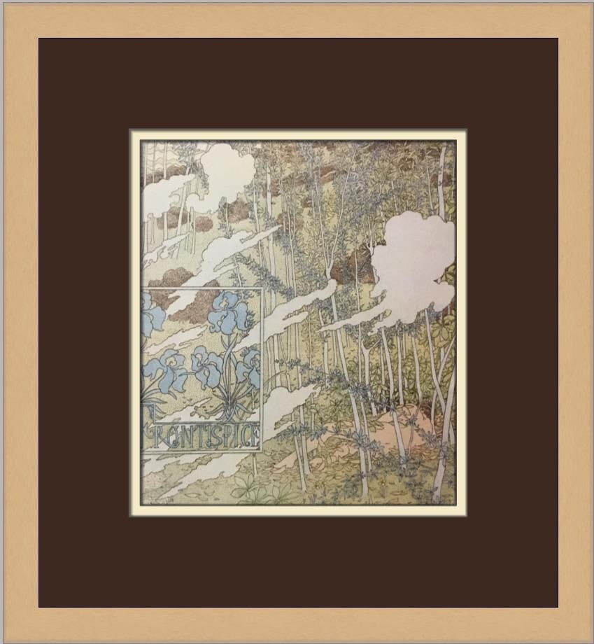 Gaston De Latenay Frontispice for Nausica Custom Framed Lithograph Print 1968: Gaston De Latenay Frontispice for Nausica Custom Framed Lithograph Print 1968 This custom framed print titled "Frontispice for Nausica" by artist Gaston De Latenay captures the essence of Expressionis