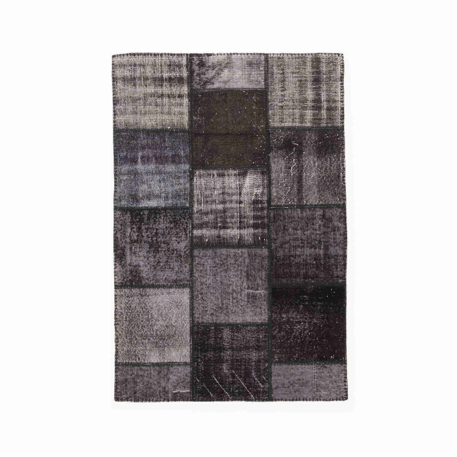 Authentic Handmade Patchwork Wool Carpet 46.5 x 70.1 Inches (1 of 8)