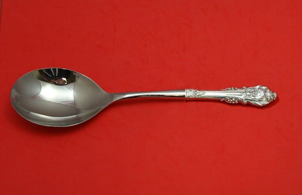 Wallace Sir Christopher Sterling Silver Casserole Spoon 11 1/4 Inch: Wallace Sir Christopher Sterling Silver Casserole Spoon 11 1/4 Inch This exquisite serving spoon from the Sir Christopher pattern by Wallace is crafted from high-quality sterling silver. Designed with