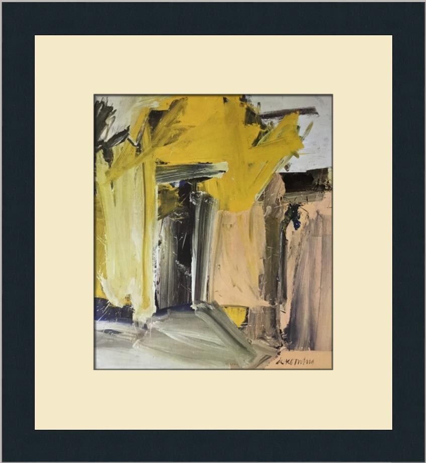 Willem De Kooning Door to the River Custom Framed Print 14x14: Willem De Kooning Door to the River Custom Framed Print 14x14 This stunning custom framed print titled "Door to the River" by renowned artist Willem de Kooning showcases a captivating landscape in the