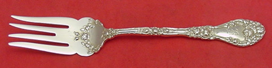 Durgin Marechal Niel Sterling Silver Fish Fork 7.5 Inches Vintage: Durgin Marechal Niel Sterling Silver Fish Fork 7.5 Inches Vintage This exquisite fish fork from the Marechal Niel pattern by Durgin showcases the elegance of all-sterling silver craftsmanship. Measuri