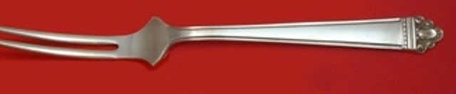 Watson Juliana Sterling Silver Custom Made Spinach Fork 7 1/4": Watson Juliana Sterling Silver Custom Made Spinach Fork 7 1/4" This exquisite spinach fork, custom made in the Juliana pattern by Watson, showcases a beautiful design crafted from high-quality sterlin