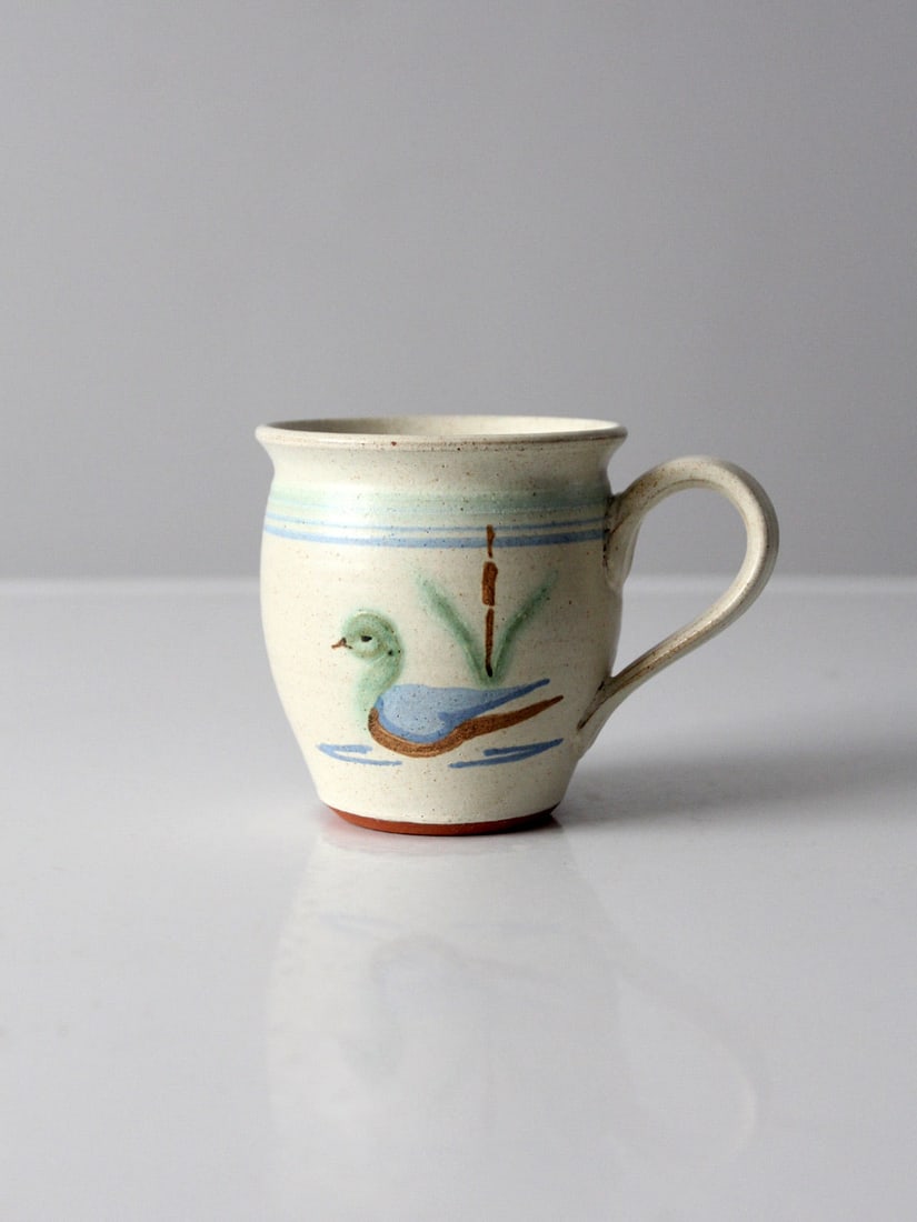 D. Kryzalka Vintage Nova Scotia Pottery Mug with Duck Design (1 of 10)