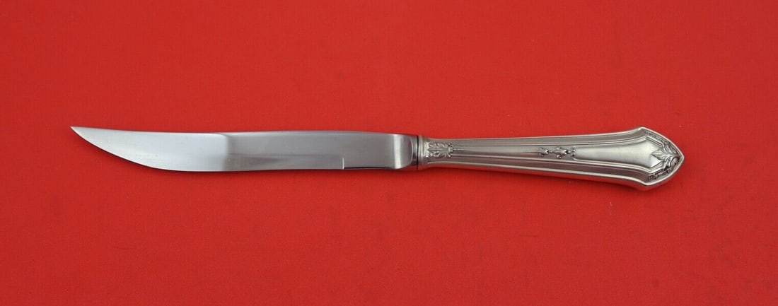 Durgin Lenox Sterling Silver Steak Knife 8 3/4 Unused: Durgin Lenox Sterling Silver Steak Knife 8 3/4 Unused This exquisite Lenox by Durgin steak knife is crafted from high-quality sterling silver and measures 8 3/4" in length. Produced between 1900 and 1