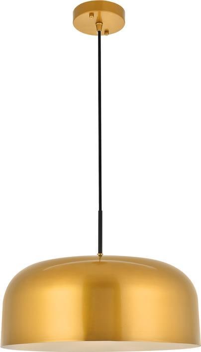 Elegant Lighting Mid-Century Modern Etude Pendant Light Satin Gold: Elegant Lighting Mid-Century Modern Etude Pendant Light Satin Gold Illuminate your space with the Mid-Century Modern Etude Light Fixture, a stunning pendant light that combines functionality and style
