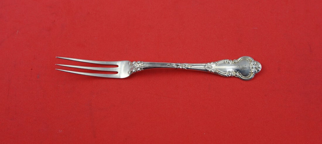 Roden Sterling Silver Strawberry Fork Monogrammed 4 5/8 Inch: Roden Sterling Silver Strawberry Fork Monogrammed 4 5/8 Inch This exquisite Roden sterling silver strawberry fork features a classic design, measuring 4 5/8 inches in length. Crafted from high-quality
