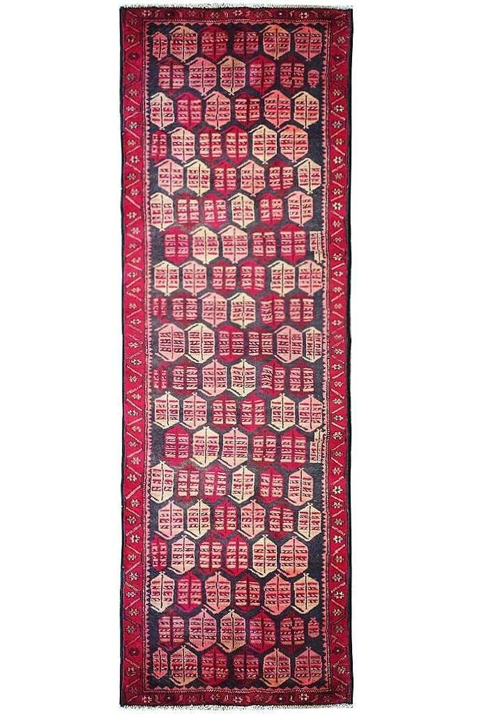 Vintage 2.2' x 6.4' Hand-Knotted Persian Runner in Black: Vintage 2.2' x 6.4' Hand-Knotted Persian Runner in Black Free continental US Shipping Introducing a stunning 2.2' x 6.4' Old Narrow Short Persian Runner in Black, a vintage piece that showcases the ex