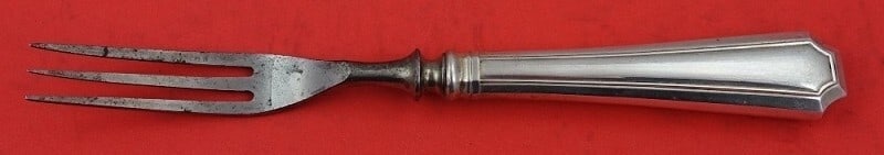 Durgin-Gorham Fairfax Sterling Silver Game Fork 7.25" with Steel Tines: Durgin-Gorham Fairfax Sterling Silver Game Fork 7.25" with Steel Tines Introducing the Fairfax Game Fork, a stunning piece by Durgin-Gorham that embodies the essence of timeless elegance. Crafted from