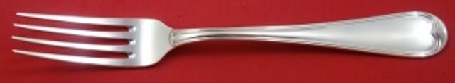 Schiavon Mauriziano Sterling Silver Dinner Fork European Design 7.5": Schiavon Mauriziano Sterling Silver Dinner Fork European Design 7.5" Elevate your dining experience with the Mauriziano by Schiavon Sterling Silver Dinner Fork. This exquisite piece features a beautif