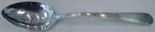 Kirk Winslow Sterling Silver Serving Spoon 8 1/8 Inch: Kirk Winslow Sterling Silver Serving Spoon 8 1/8 Inch This exquisite serving spoon is a classic piece from the Winslow pattern by Kirk, crafted from sterling silver. With a length of 8 1/8 inches, it
