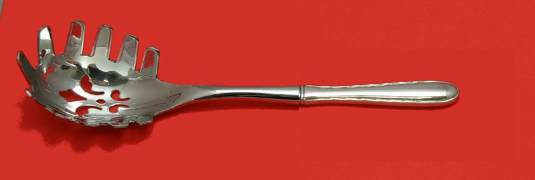 Towle Sterling Silver Pasta Server Silver Flutes 10 3/4 Custom Made: Towle Sterling Silver Pasta Server Silver Flutes 10 3/4 Custom Made This exquisite pasta server is crafted from high-quality sterling silver by Towle, featuring the elegant Silver Flutes pattern. The