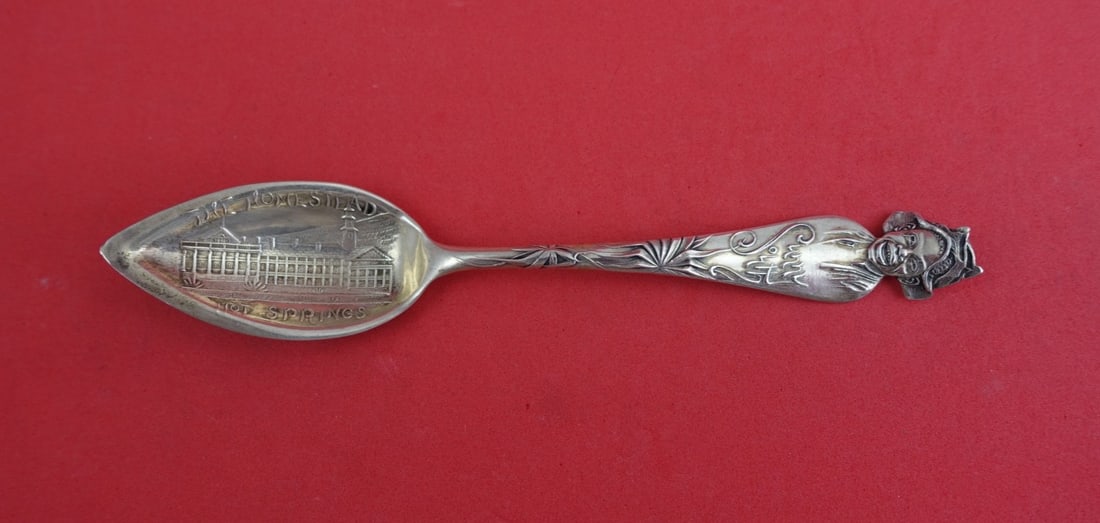 Sterling Grapefruit Spoon Sunny South Pattern by Shiebler Hot Springs Mark 6 5/8 Inch: Sterling Grapefruit Spoon Sunny South Pattern by Shiebler Hot Springs Mark 6 5/8 Inch This is a Shiebler sterling silver grapefruit spoon in the Sunny South pattern. The spoon features the marking "Ho
