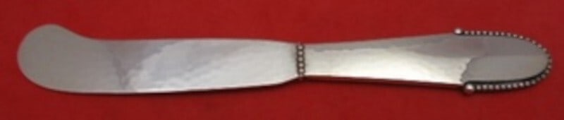 Georg Jensen Beaded Sterling Silver Butter Spreader 5 7/8 Inch: Georg Jensen Beaded Sterling Silver Butter Spreader 5 7/8 Inch This exquisite butter spreader features the classic Beaded pattern by Georg Jensen, crafted in sterling silver. With a length of 5 7/8 in