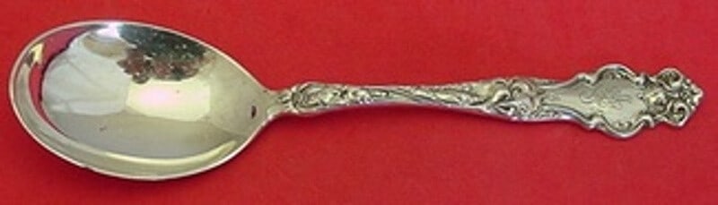 Wallace Eton Sterling Silver Ovoid Soup Spoon 6 7/8 Inch: Wallace Eton Sterling Silver Ovoid Soup Spoon 6 7/8 Inch This exquisite Eton by Wallace Sterling Silver Place Soup Spoon features a classic ovoid design, measuring 6 7/8 inches in length. Crafted from