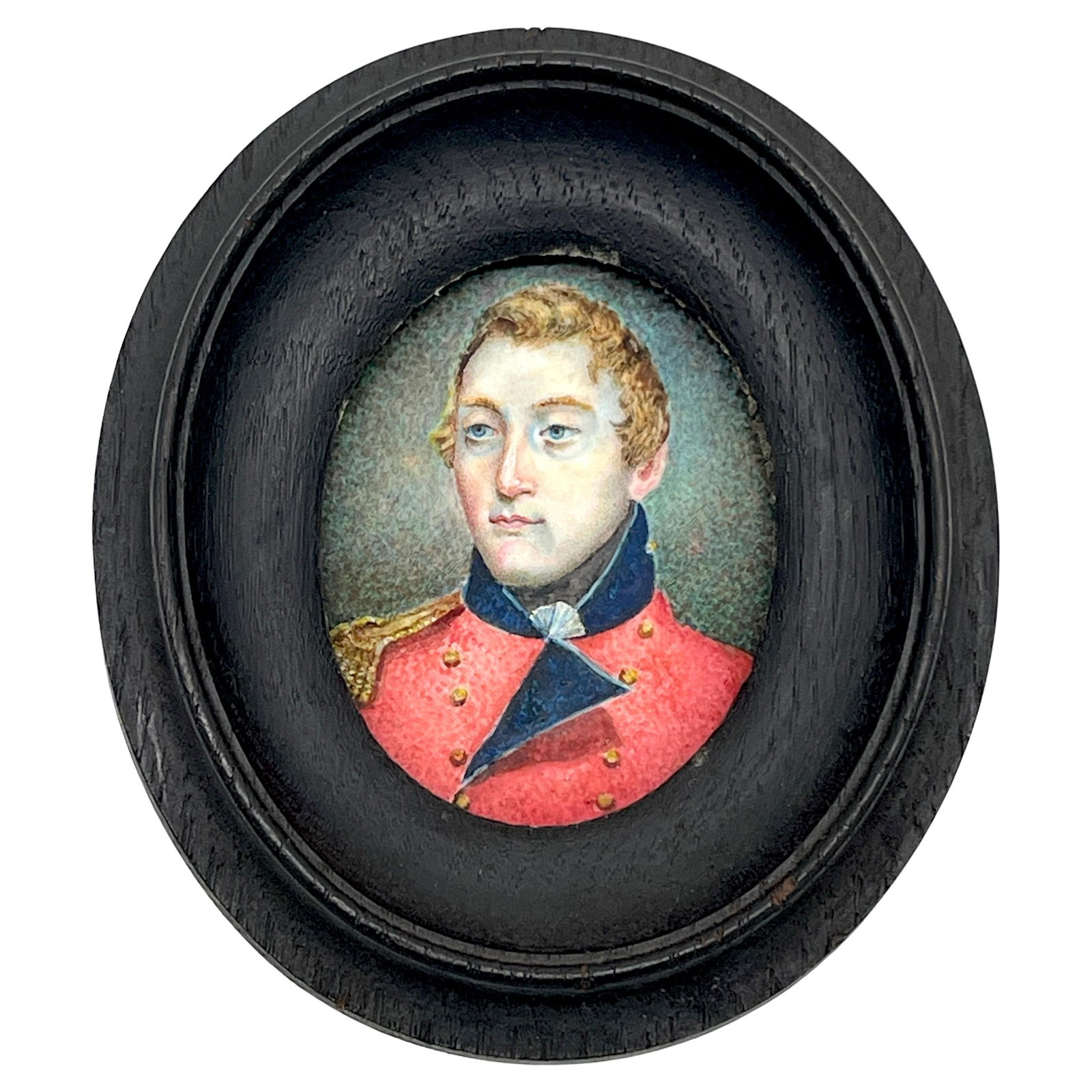 Miniature Portrait of Lt. Col. Robert Stewart 1763 French Indian War: Miniature Portrait of Lt. Col. Robert Stewart 1763 French Indian War This exquisite miniature portrait, created around 1763, features Lieutenant Colonel Robert Stewart (1729-1809), a prominent figure