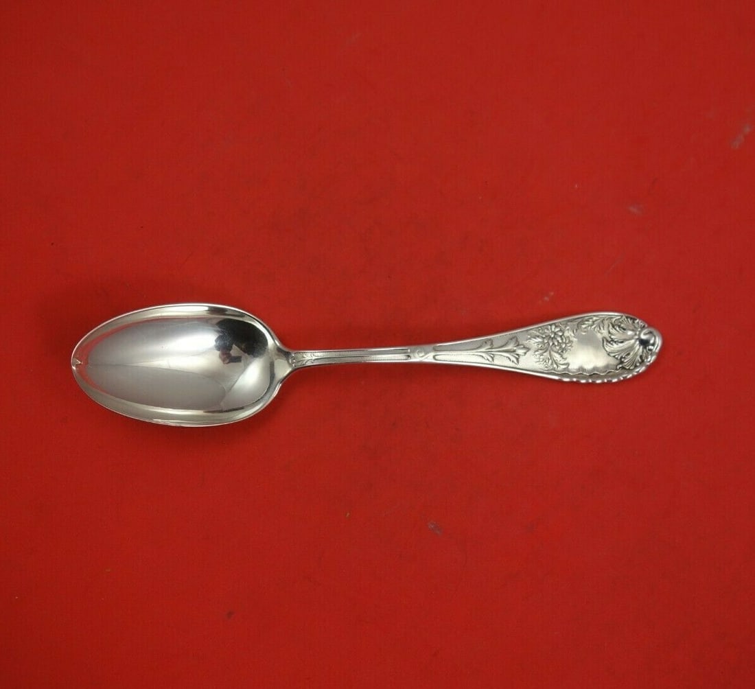Wood & Hughes Undine Sterling Silver Soup Dessert Spoon 7 1/4 Inch: Wood & Hughes Undine Sterling Silver Soup Dessert Spoon 7 1/4 Inch This exquisite spoon is a stunning example of the Undine pattern by Wood & Hughes, crafted from high-quality sterling silver. Measuri