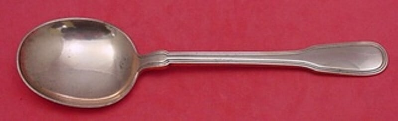 Rare Tiffany & Co Hamilton Gramercy Copper Gumbo Soup Spoon 7 1/4": Rare Tiffany & Co Hamilton Gramercy Copper Gumbo Soup Spoon 7 1/4" Introducing a rare sample of the Hamilton, also known as Gramercy, pattern by Tiffany & Co., this exquisite copper gumbo soup spoon i