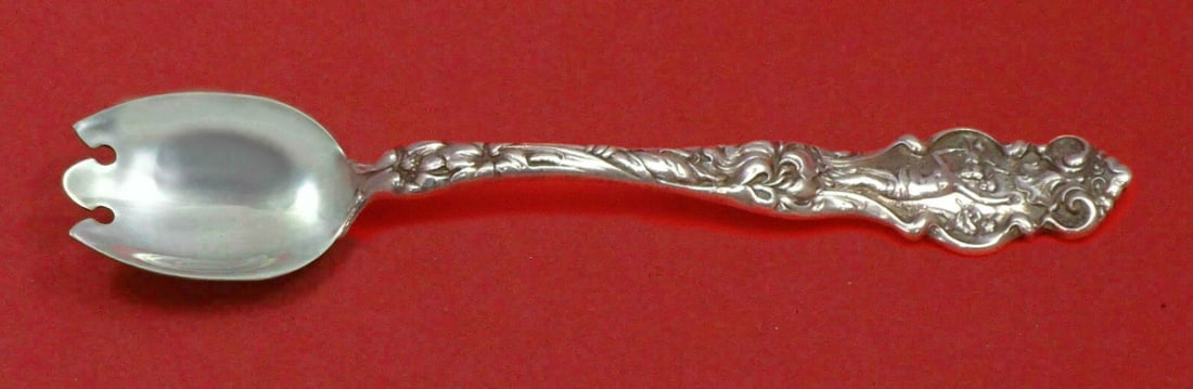 Wallace Irian Sterling Silver Ice Cream Dessert Fork 6 Inch: Wallace Irian Sterling Silver Ice Cream Dessert Fork 6 Inch Experience the elegance of the Irian pattern with this custom-made sterling silver ice cream dessert fork by Wallace. Measuring 6 inches, th