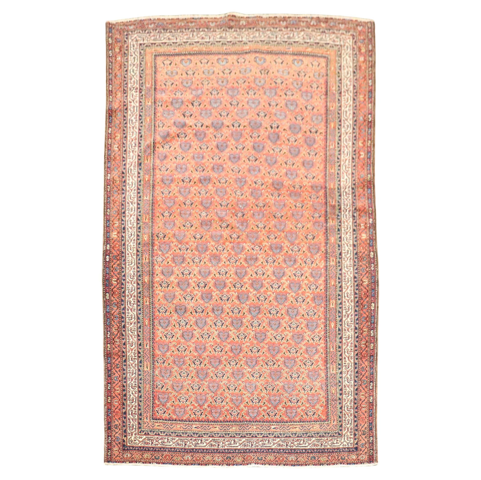 Malayer Style Early 20th Century Seraband Persian Wool Accent Rug 4' x 6' 5": Malayer Style Early 20th Century Seraband Persian Wool Accent Rug 4' x 6' 5" This is an early 20th-century Persian Seraband accent rug, featuring the classic Malayer style. Hand-knotted in Iran from w