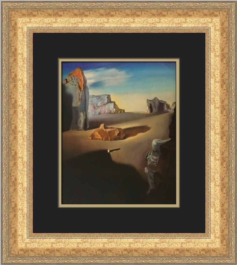 Salvador Dali Shades of Night Descending Custom Framed Art Print: Salvador Dali Shades of Night Descending Custom Framed Art Print This captivating custom framed print titled "Shades of Night Descending" by Salvador Dali is a stunning piece that embodies surrealism.
