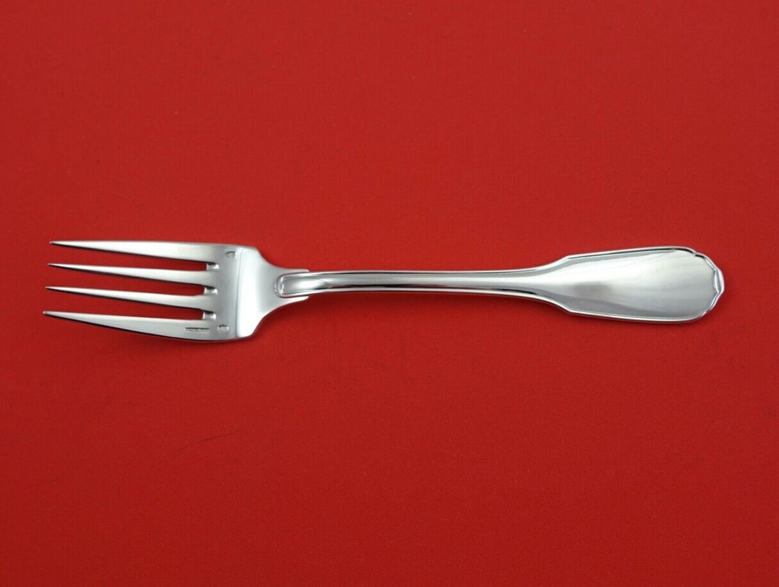 Cardeilhac Germain Sterling Silver Salad Fork 6.5 Inches: Cardeilhac Germain Sterling Silver Salad Fork 6.5 Inches Introducing the Germain Salad Fork by Cardeilhac, crafted from high-quality sterling silver. This elegant fork measures 6 1/2 inches and showca