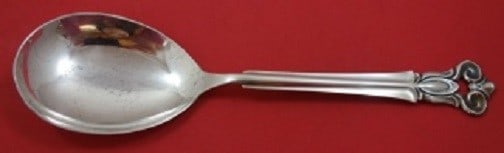 Monica by Cohr Sterling Silver Berry Spoon Ovoid Bowl 8.5 inch: Monica by Cohr Sterling Silver Berry Spoon Ovoid Bowl 8.5 inch This exquisite berry spoon from the Monica by Cohr collection features an elegant ovoid bowl design measuring 8 1/2 inches. Crafted from