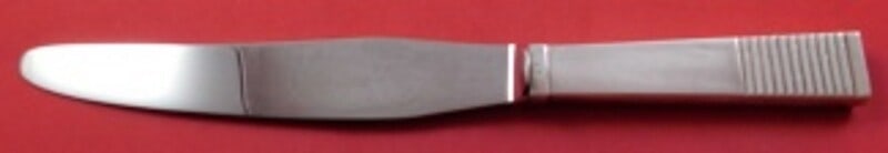 Georg Jensen Parallel Sterling Silver Dinner Knife 9 5/8": Georg Jensen Parallel Sterling Silver Dinner Knife 9 5/8" Elevate your dining experience with this exquisite dinner knife from the renowned Georg Jensen brand. Crafted from high-quality sterling silve