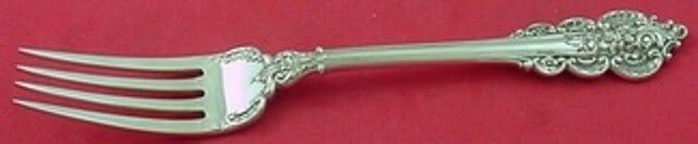 Frank Whiting Botticelli Sterling Silver Fork 7 1/4 inches: Frank Whiting Botticelli Sterling Silver Fork 7 1/4 inches This exquisite Botticelli regular fork by Frank Whiting is crafted from high-quality sterling silver, measuring 7 1/4 inches in length. The e