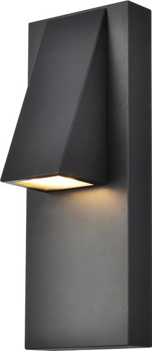 Elegant Lighting Black LED Wall Sconce for Wet Locations (1 of 1)