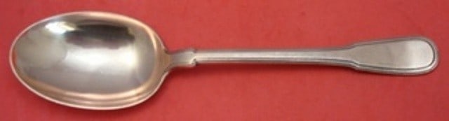 Tiffany & Co. Hamilton Copper Vegetable Serving Spoon Rare 9.5": Tiffany & Co. Hamilton Copper Vegetable Serving Spoon Rare 9.5" Discover a rare, one-of-a-kind vegetable serving spoon from Tiffany & Co., featuring the distinguished Hamilton (aka Gramercy) pattern.