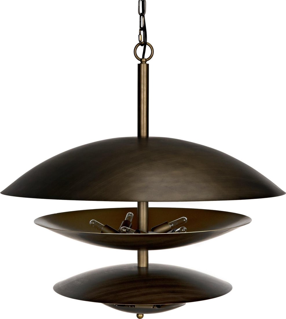 Noir Industrial Steel Chandelier Aged Brass Finish 8 Bulbs: Noir Industrial Steel Chandelier Aged Brass Finish 8 Bulbs Illuminate your space with this stunning Industrial Steel Chandelier, designed to bring a touch of rustic charm to any room. This piece featu