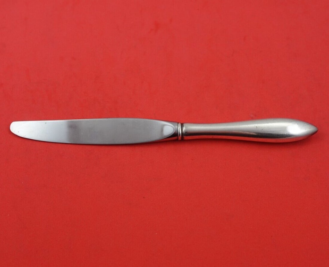 Gorham Mothers Sterling Silver Junior Knife 7.5 Inches: Gorham Mothers Sterling Silver Junior Knife 7.5 Inches Presenting the exquisite 'Mothers' junior knife by Gorham, crafted in sterling silver with a modern stainless steel blade. This heirloom piece