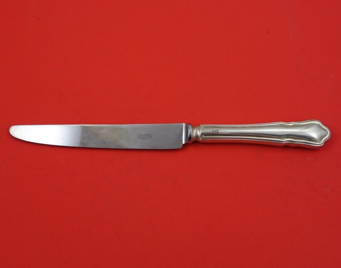 Carrs Du Barry Sterling Silver Dinner Knife 9 1/2" Flatware: Carrs Du Barry Sterling Silver Dinner Knife 9 1/2" Flatware Add elegance to your dining experience with the Du Barry dinner knife by Carrs. This exquisite piece of flatware features a sterling silver