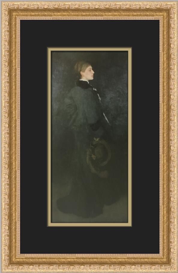 James Whistler Miss Rosa Corde Custom Framed Print 1990 Impressionism: James Whistler Miss Rosa Corde Custom Framed Print 1990 Impressionism This exquisite custom framed print titled "Miss Rosa Corde" by renowned artist James Whistler captures the elegance of the Impress