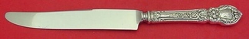 Lunt Charles II Sterling Silver Dinner Knife 9 7/8 Inch Flatware: Lunt Charles II Sterling Silver Dinner Knife 9 7/8 Inch Flatware This exquisite Charles II dinner knife by Lunt is crafted from heirloom quality sterling silver, featuring a hollow handle paired with