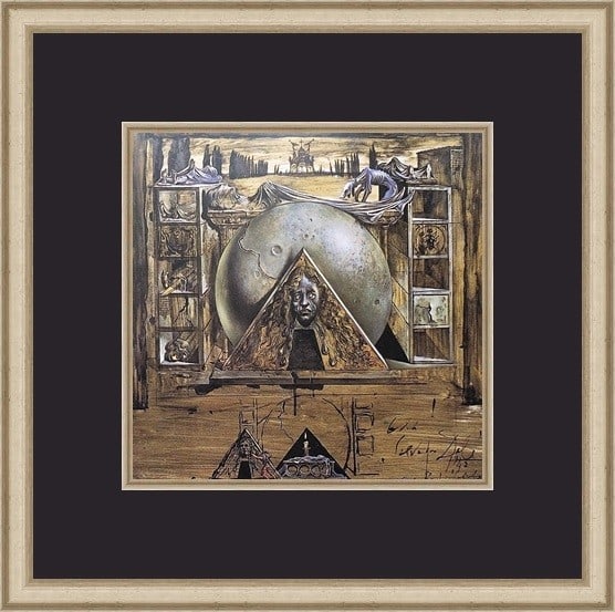 Salvador Dali The Tomb of Juliet Custom Framed Surrealist Print: Salvador Dali The Tomb of Juliet Custom Framed Surrealist Print This stunning custom framed print features Salvador Dali's iconic artwork, "The Tomb of Juliet." The piece showcases Dali's surrealism s