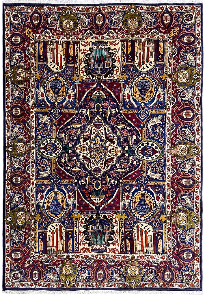 9.7 x 13 Artisan Crafted Hand-Knotted Area Rug Luxury Design: 9.7 x 13 Artisan Crafted Hand-Knotted Area Rug Luxury Design Free continental US Shipping Enhance your space with this exquisite 9.7 x 13 hand-knotted area rug, a perfect blend of artistry and functio